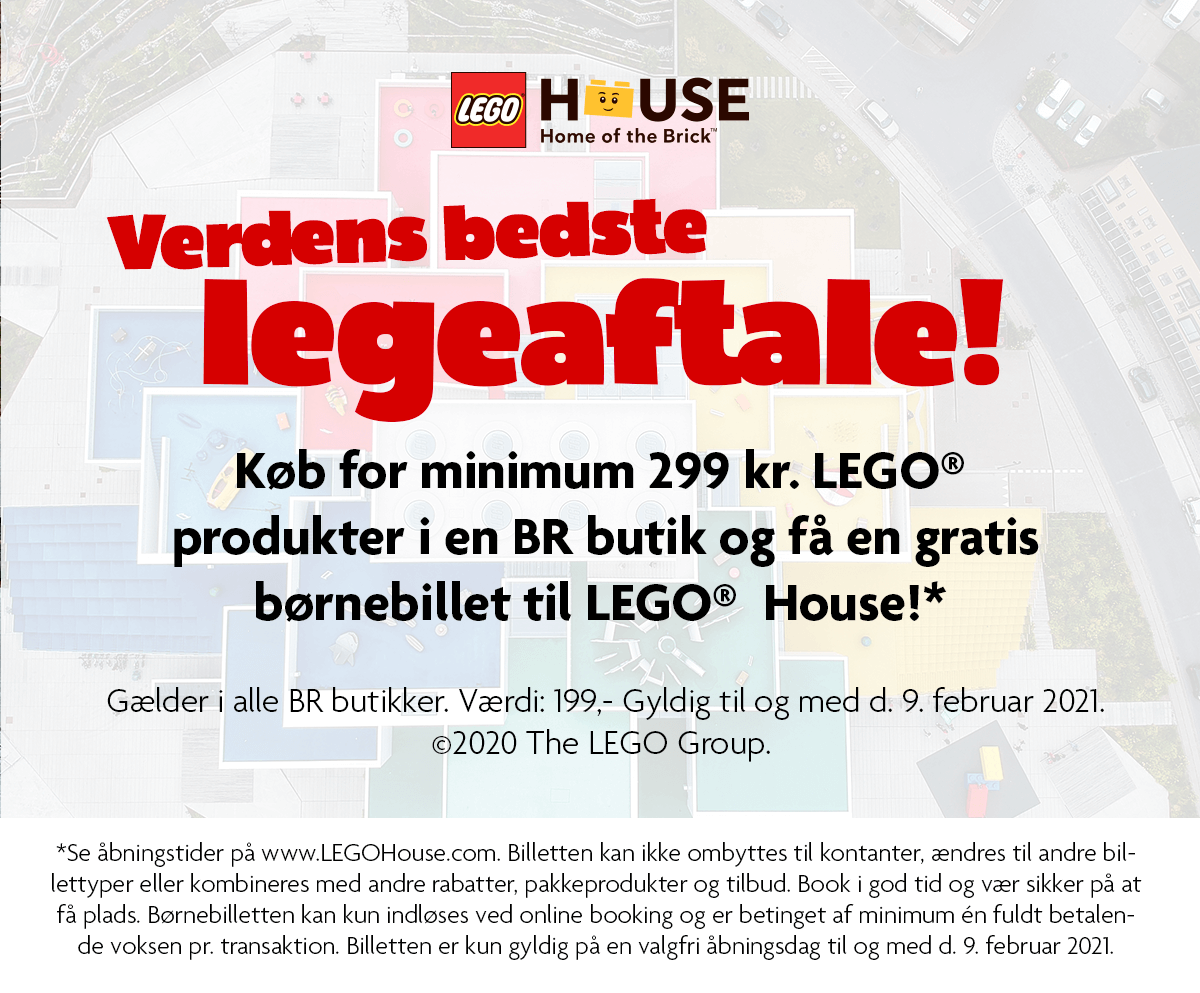 Vulkan Mægtig detaljer Få en gratis børnebillet til LEGO House i Fætter BR - brickzone