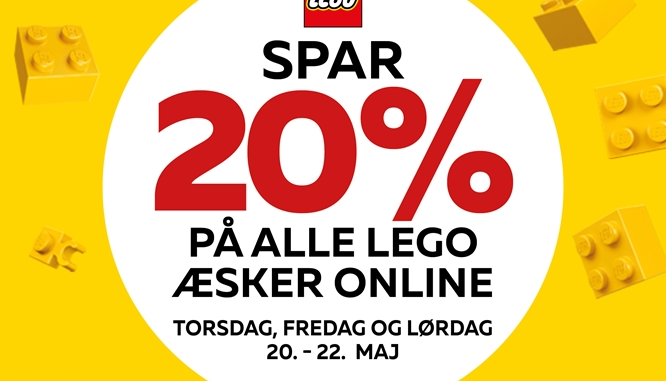 Spar 20% på LEGO-æsker i Bog & idé